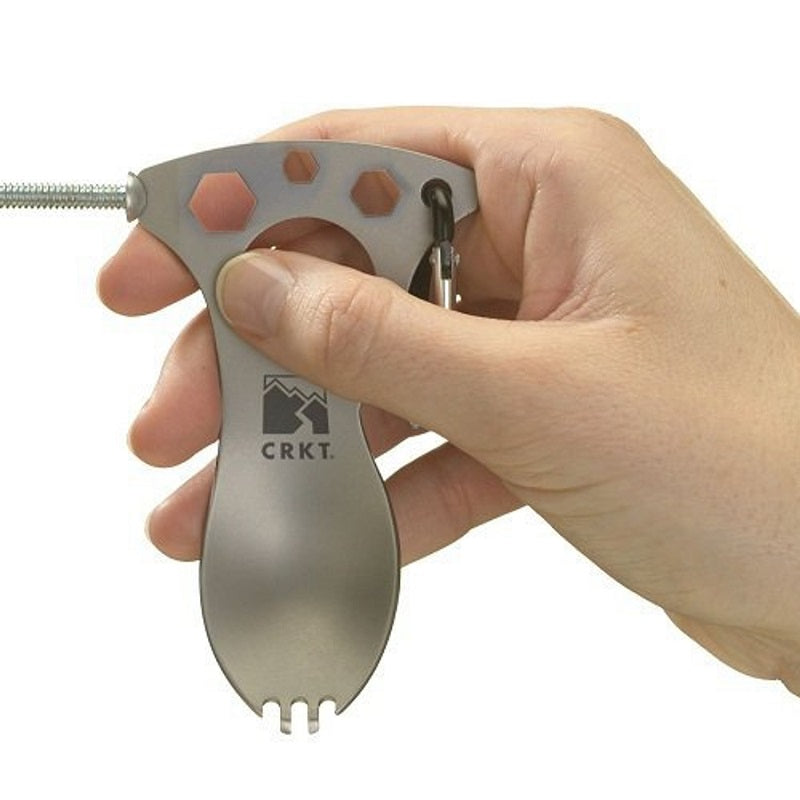 CRKT EAT'N TOOL (BEAD BLAST) - SILVER (9100C)