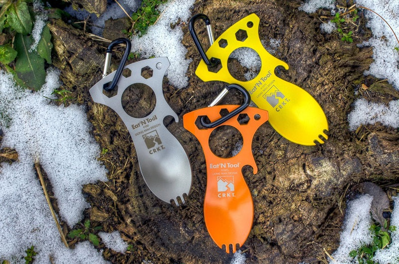 CRKT EAT'N TOOL (BEAD BLAST) - SILVER (9100C)