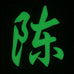CHINESE SURNAME GLOW IN THE DARK PATCH - CHEN 陈