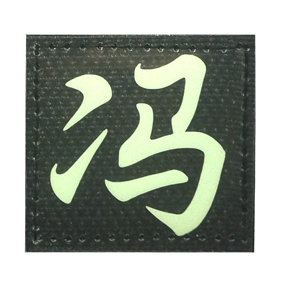 CHINESE SURNAME GLOW IN THE DARK PATCH - FENG 冯