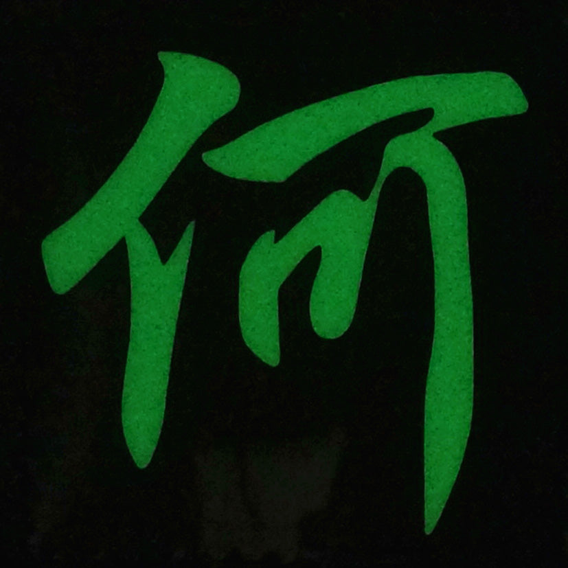 CHINESE SURNAME GLOW IN THE DARK PATCH - HE 何
