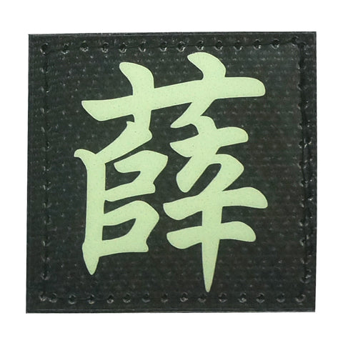 CHINESE SURNAME GLOW IN THE DARK PATCH - XUE 薛