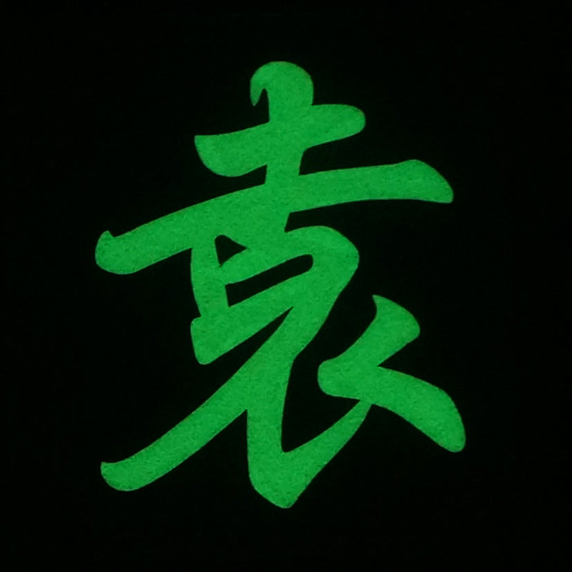 CHINESE SURNAME GLOW IN THE DARK PATCH - YUAN 袁