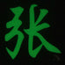 CHINESE SURNAME GLOW IN THE DARK PATCH - ZHANG 张