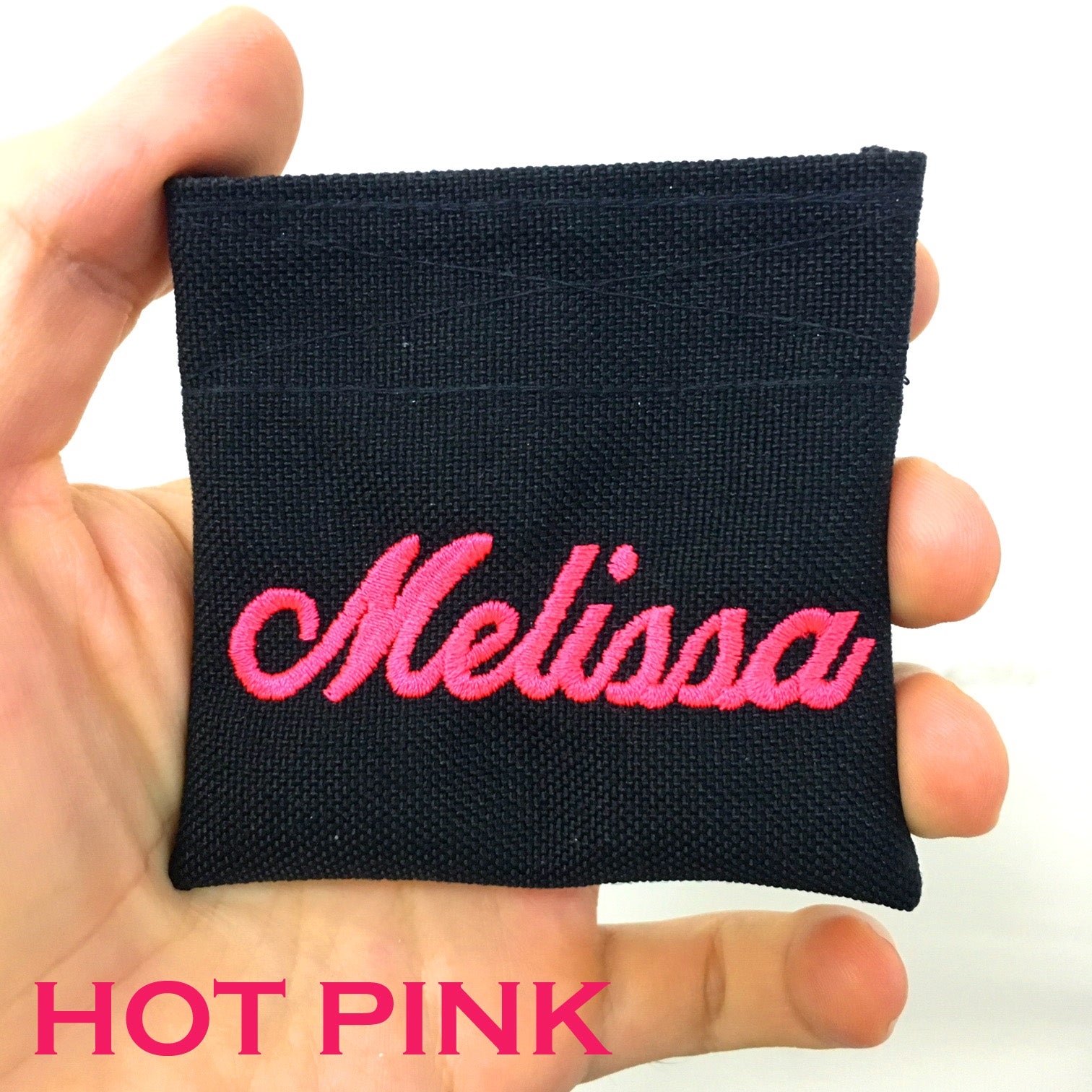 MIL-SPEC COIN PURSE WITH NAME - 1000 DENIER CORDURA (BLACK)