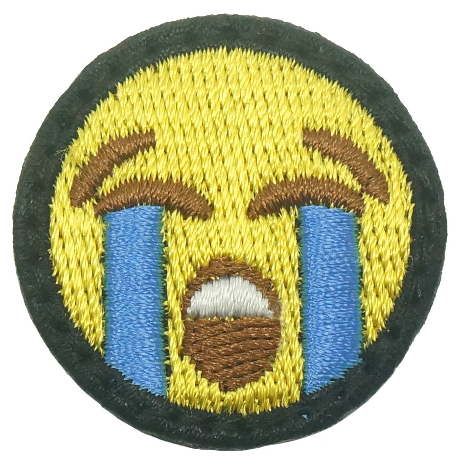 CRYING OUT LOUDLY EMOJI PATCH - FULL COLOR