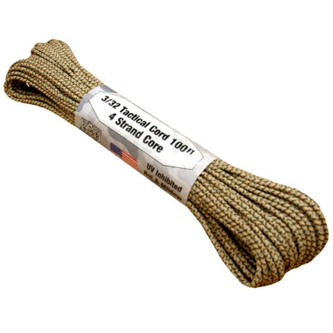 ATWOOD ROPE MFG TACTICAL 275 CORD (100FT) - DESERT
