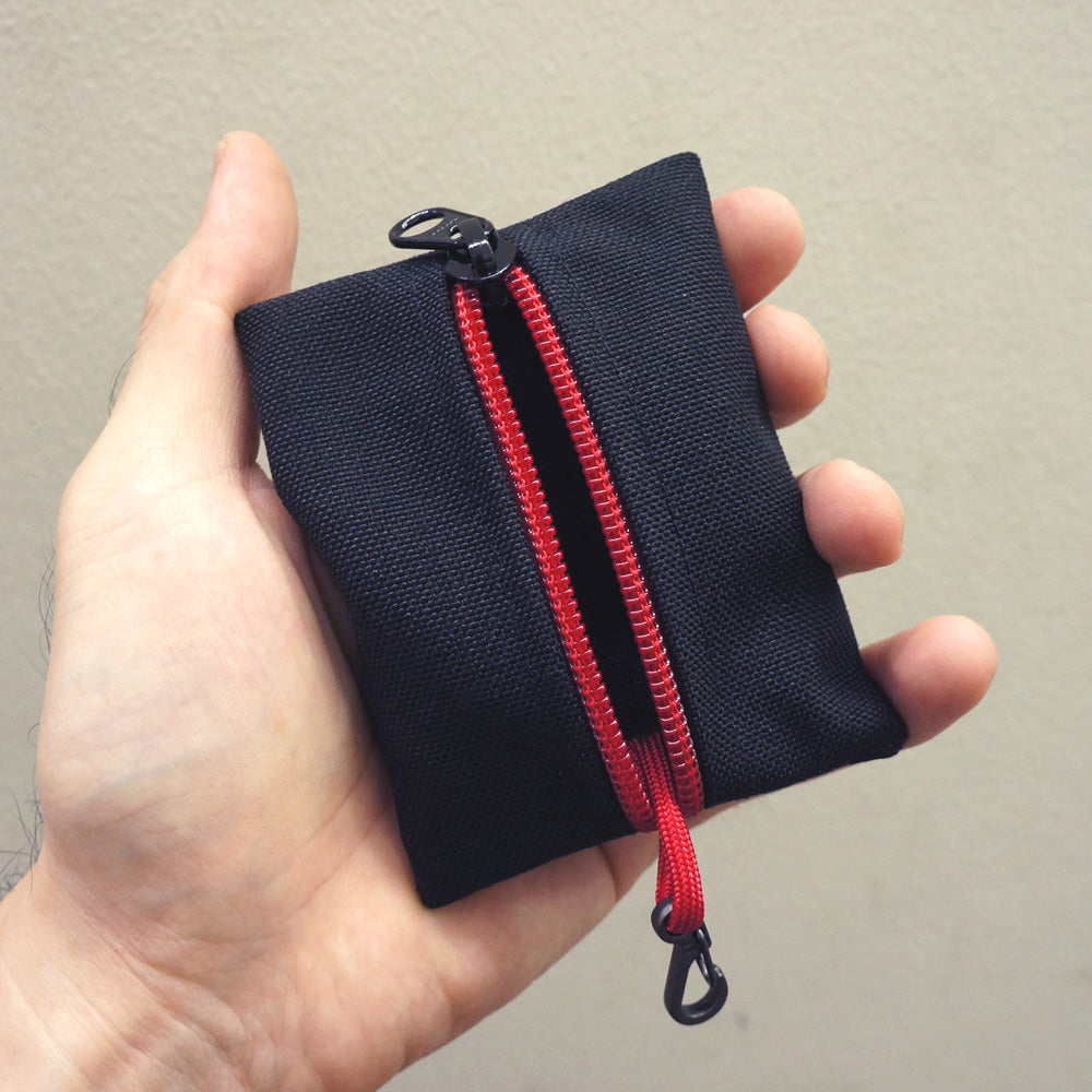 MIL-SPEC KEY WALLET WITH CARD POCKET - 1000D CORDURA (BLACK SPLASHPROOF ZIPPERS)