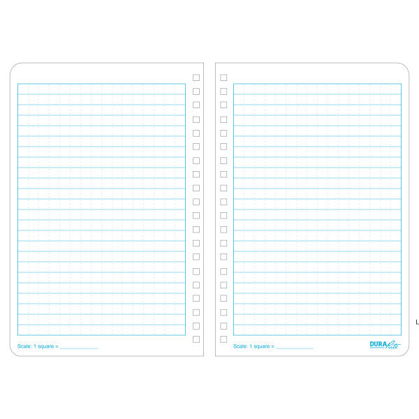 RITE IN THE RAIN WATERPOOF (DURARITE) SIDE SPIRAL 4.625" X 7" NOTEBOOK - WHITE