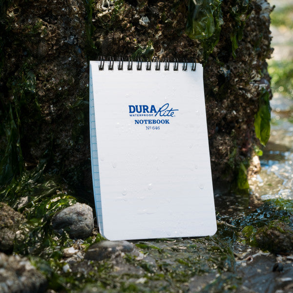 RITE IN THE RAIN WATERPROOF (DURARITE) TOP SPIRAL 4" X 6" NOTEBOOK - WHITE (646)