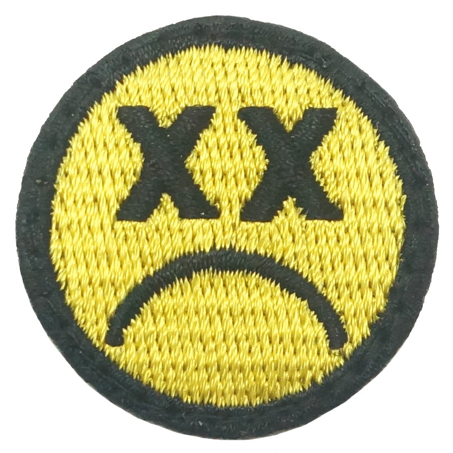 DEAD FACE EMOJI PATCH - FULL COLOR