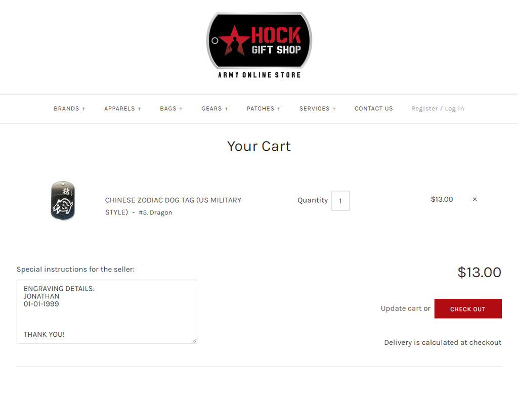 JUST MARRIED! DOG TAG - Hock Gift Shop | Army Online Store in Singapore