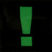 EXCLAMATION MARK GITD PATCH - GLOW IN THE DARK