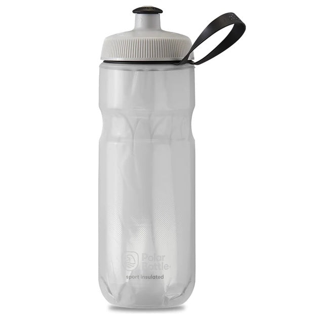POLAR BOTTLE SPORT INSULATED 20 OZ, FADED - WHITE/SILVER