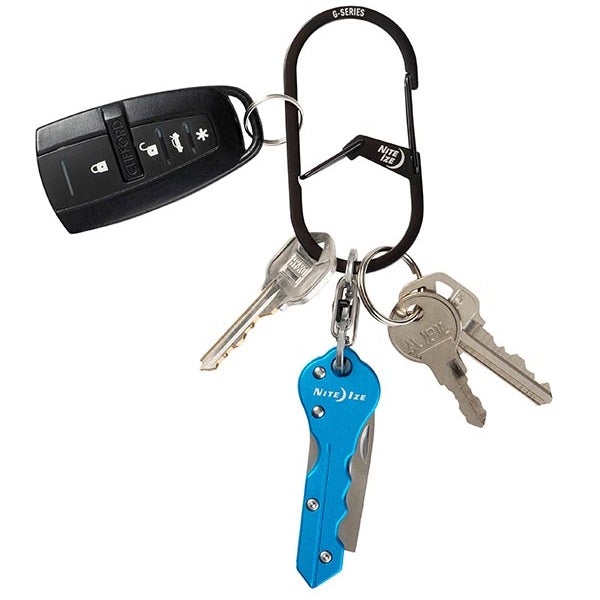 NITEIZE G-SERIES DUAL CHAMBER CARABINER - SIZE 3 - SILVER