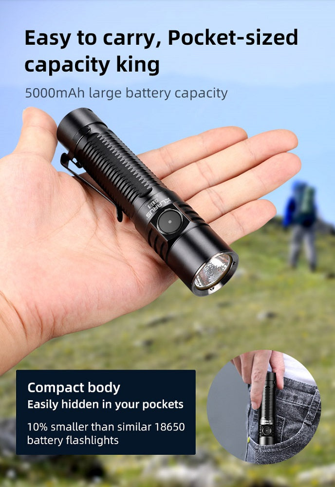 KLARUS G15 V2 USB-C- RECHARGEABLE LED FLASHLIGHT - CREE XHP70.2 (INCLUDES 1 X 21700) - 4200 LUMENS