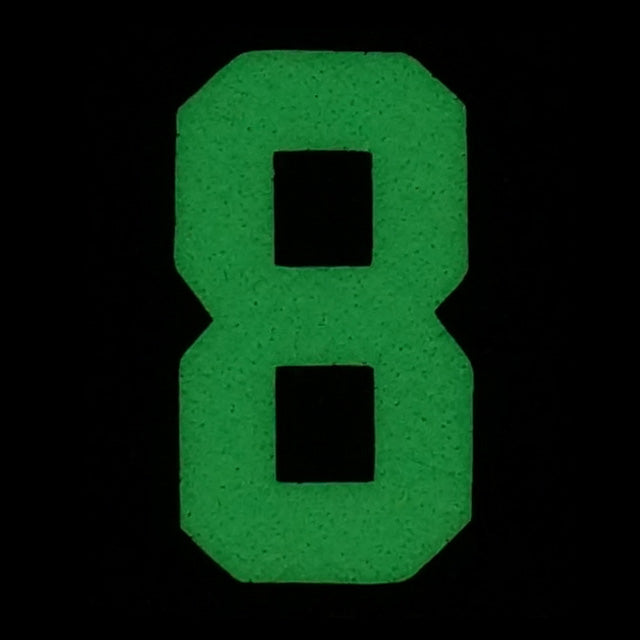 HGS NUMBER 8 PATCH - GLOW IN THE DARK