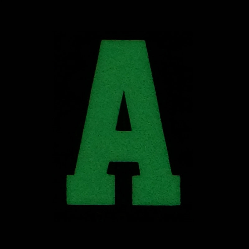HGS LETTER A PATCH - GLOW IN THE DARK
