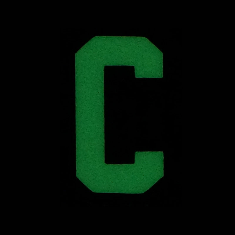 HGS LETTER C PATCH - GLOW IN THE DARK