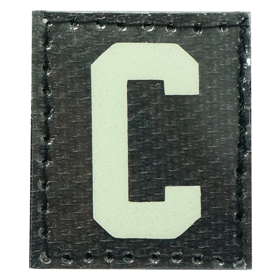 HGS LETTER C PATCH - GLOW IN THE DARK