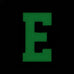 HGS LETTER E PATCH - GLOW IN THE DARK