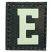 HGS LETTER E PATCH - GLOW IN THE DARK