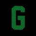 HGS LETTER G PATCH - GLOW IN THE DARK