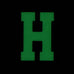 HGS LETTER H PATCH - GLOW IN THE DARK