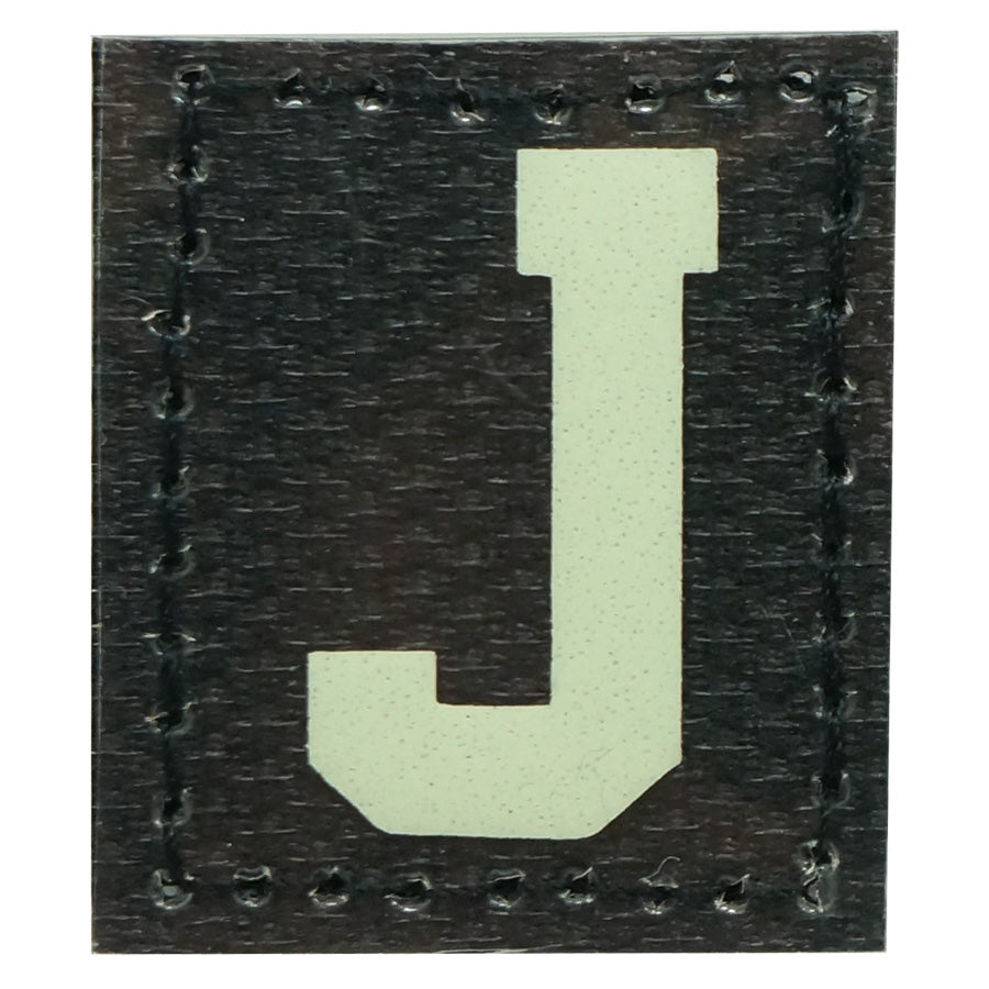 HGS LETTER J PATCH - GLOW IN THE DARK