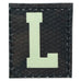HGS LETTER L PATCH - GLOW IN THE DARK