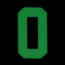 HGS LETTER O PATCH - GLOW IN THE DARK