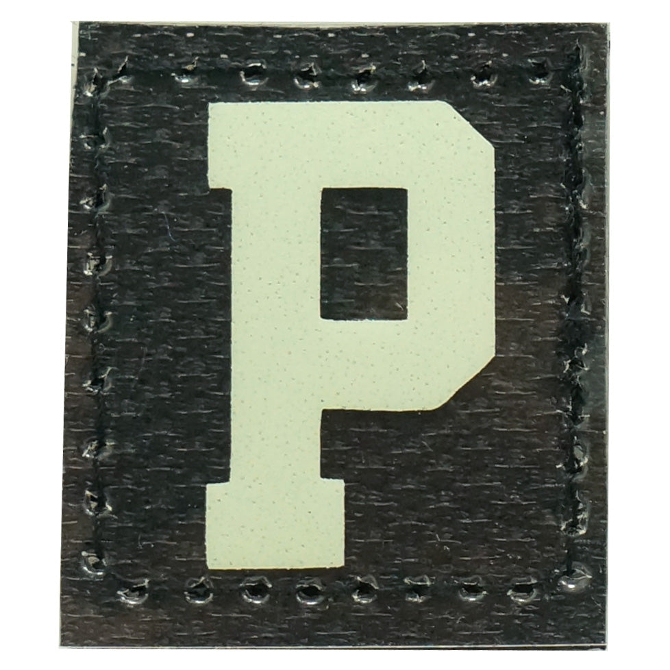 HGS LETTER P PATCH - GLOW IN THE DARK