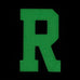 HGS LETTER R PATCH - GLOW IN THE DARK
