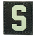 HGS LETTER S PATCH - GLOW IN THE DARK