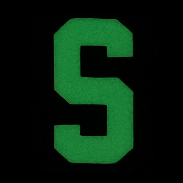HGS LETTER S PATCH - GLOW IN THE DARK