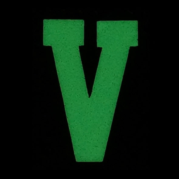 HGS LETTER V PATCH - GLOW IN THE DARK