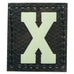 HGS LETTER X PATCH - GLOW IN THE DARK