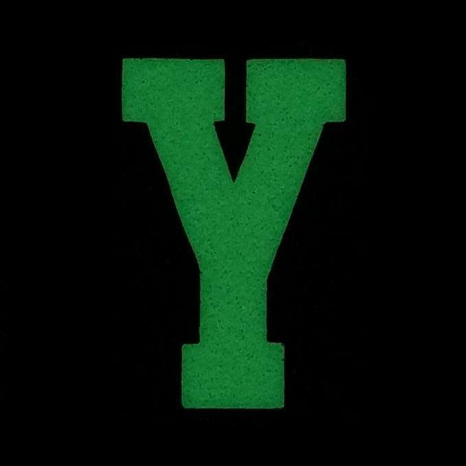 HGS LETTER Y PATCH - GLOW IN THE DARK