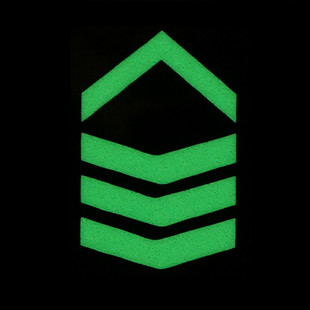 GLOW IN THE DARK RANK PATCH - 2ND SERGEANT