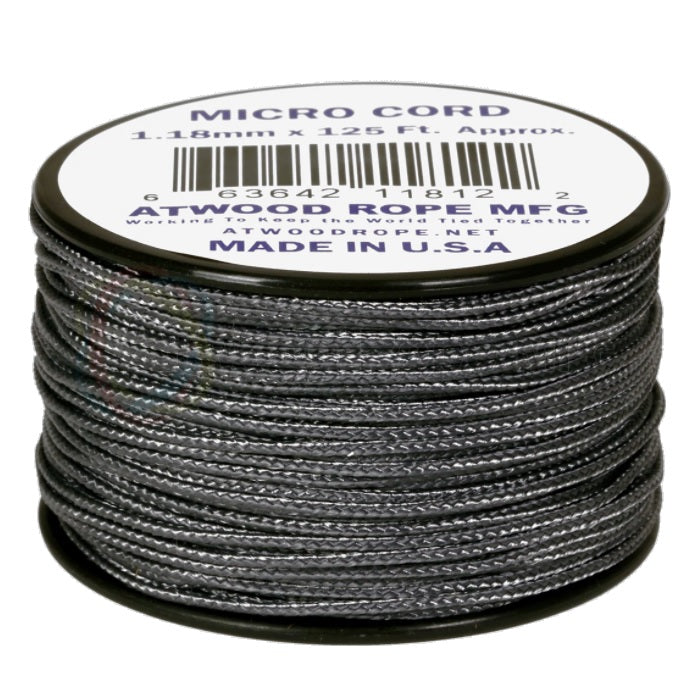 ATWOOD ROPE MFG MICRO CORD (125FT) - GRAPHITE