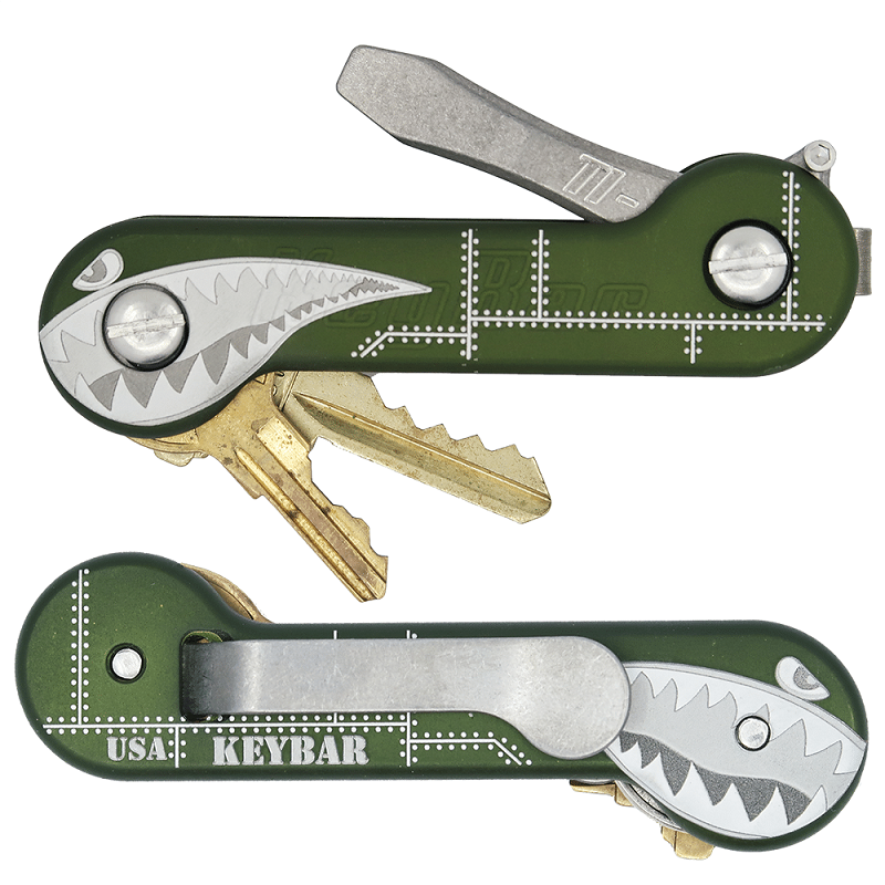 KEYBAR ANODIZED ALUMINUM BOMBER - GREEN