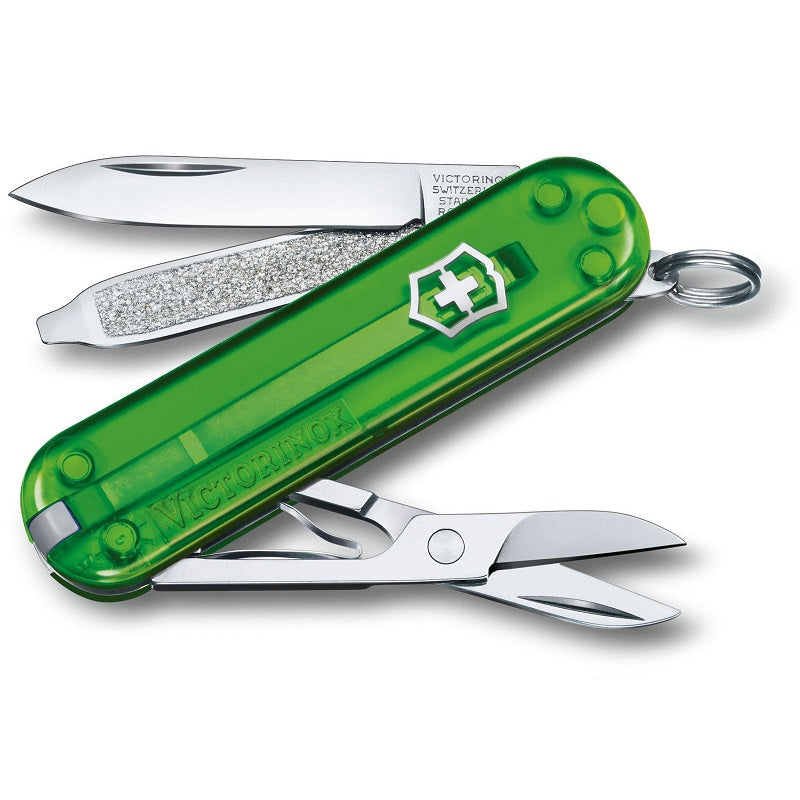 VICTORINOX CLASSIC SD TRANSPARENT, 58MM - GREEN TEA