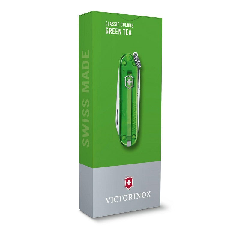 VICTORINOX CLASSIC SD TRANSPARENT, 58MM - GREEN TEA