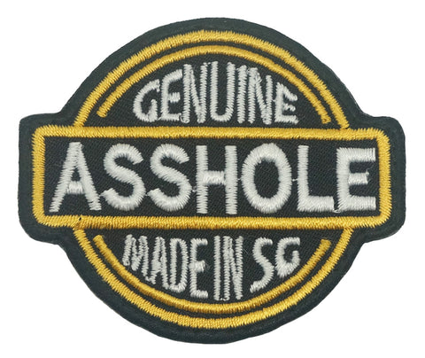 GENUINE ASSHOLE MADE IN SG PATCH - FULL COLOR
