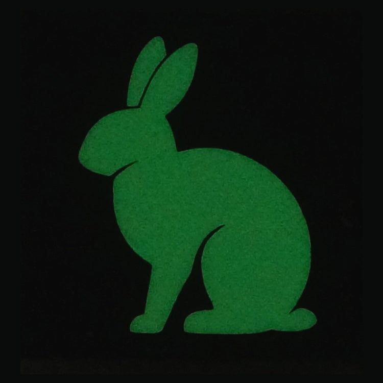 BUNNY RABBIT GITD PATCH - GLOW IN THE DARK