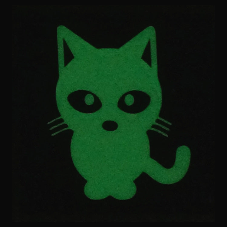 KITTY CAT GITD PATCH - GLOW IN THE DARK