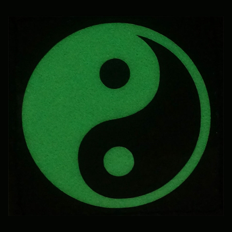 YIN YANG TAIJI GITD PATCH - GLOW IN THE DARK