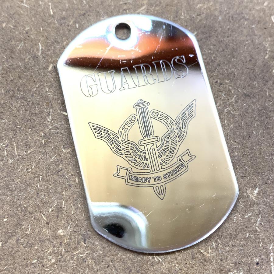 LOGO DOG TAG KEYCHAIN - STAINLESS STEEL