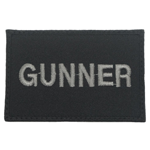 GUNNER CALL SIGN PATCH - BLACK FOLIAGE