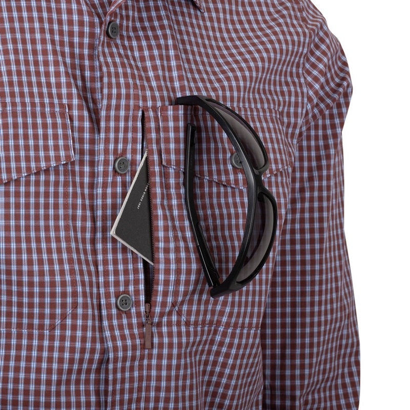 HELIKON-TEX COVERT CONCEALED CARRY SHIRT - PHANTOM GREY CHECKERED